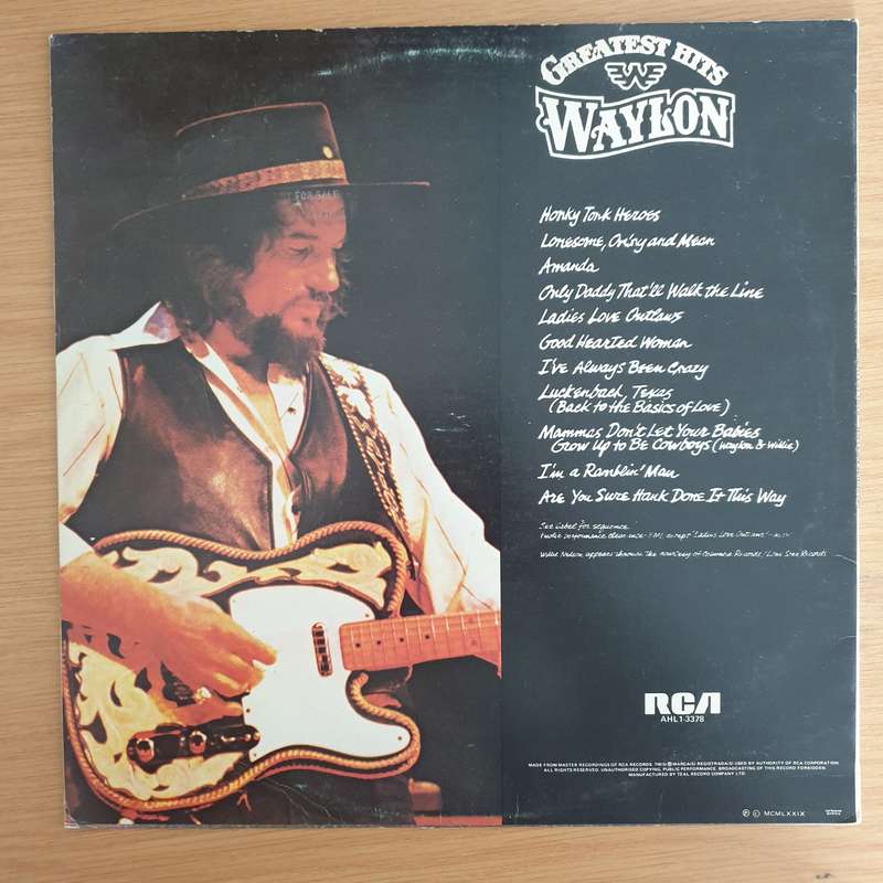 Waylon Jennings  Waylon Greatest Hits - Vinyl LP Record (VG+)