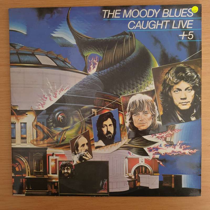 The Moody Blues  Caught Live +5 - Vinyl LP Record (VG+)