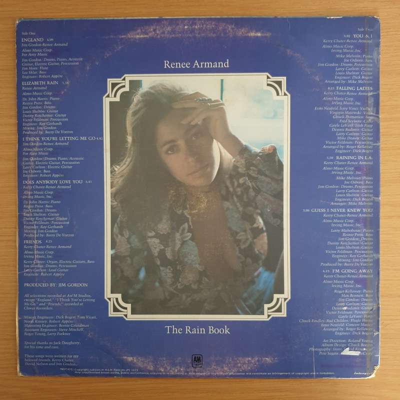 Renee Armand  The Rain Book - Vinyl LP Record (VG+)
