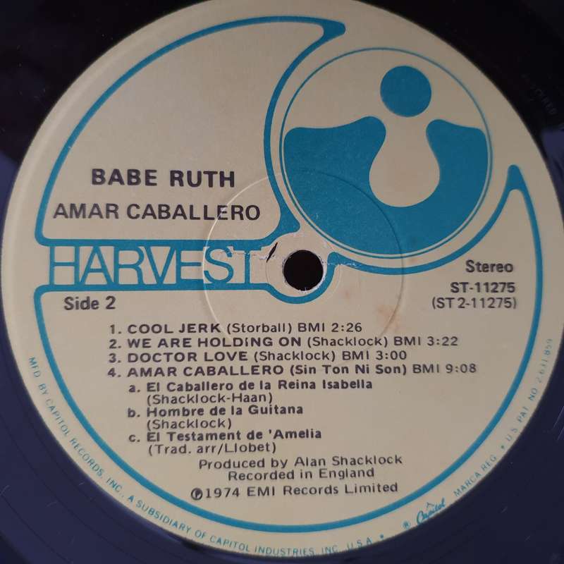 Babe Ruth  Amar Caballero (USA) - Vinyl LP Record (VG+)