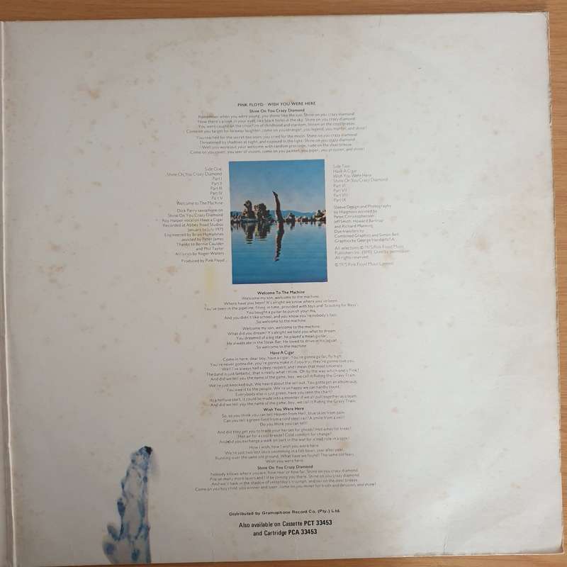 Pink Floyd  Wish You Were Here - Vinyl LP Record - Very-Good+ Quality (VG+)