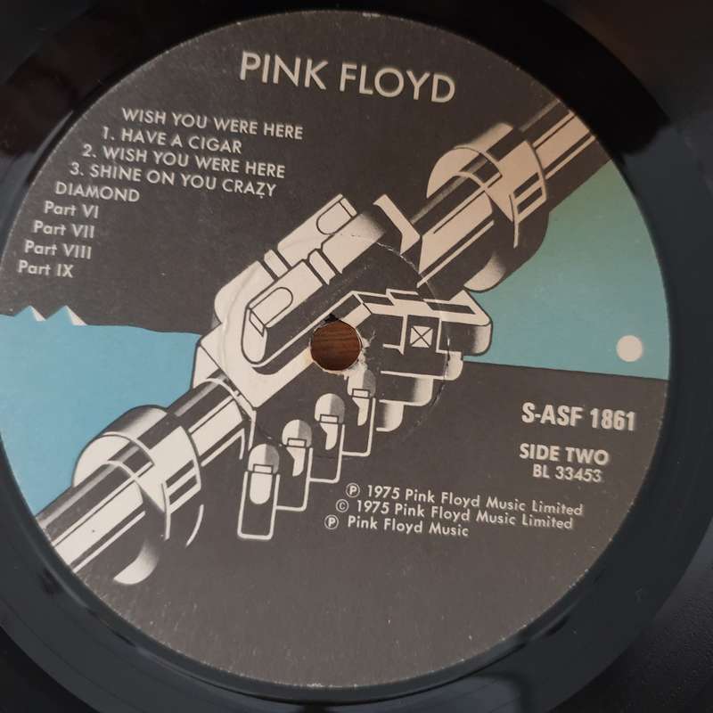 Pink Floyd  Wish You Were Here - Vinyl LP Record - Very-Good+ Quality (VG+)