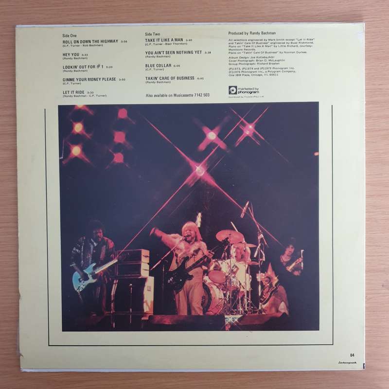 Bachman-Turner Overdrive  Best Of B.T.O. (So Far) - Vinyl LP Record (VG+)