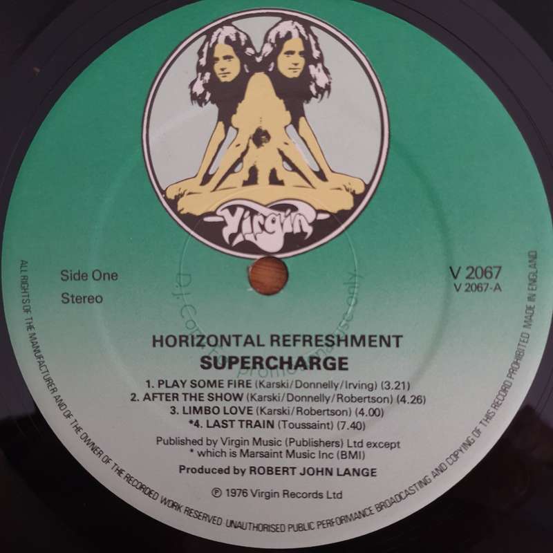 Supercharge  Horizontal Refreshment -  Vinyl LP Record (VG+)