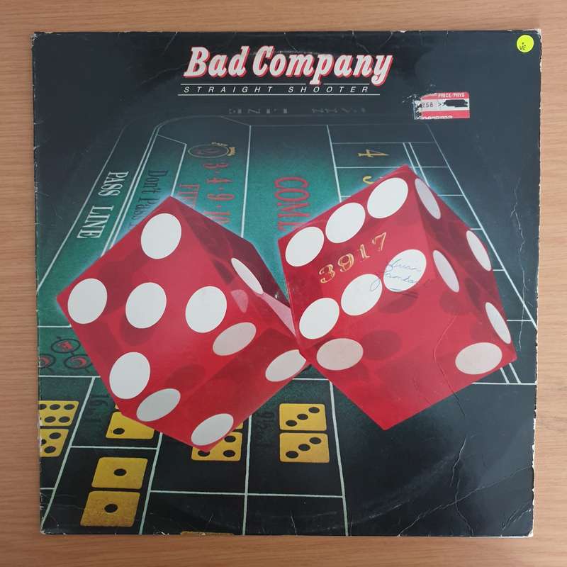 Bad Company - Straight Shooter  - Vinyl LP Record - Very-Good Quality (VG)  (verry)