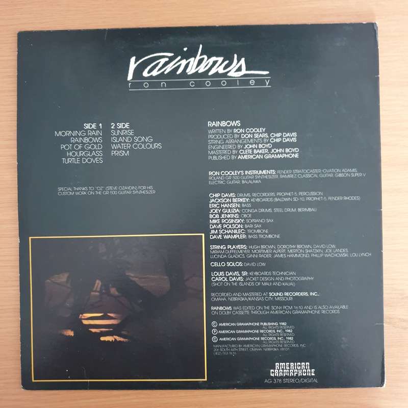 Ron Cooley  Rainbows -  Vinyl LP Record (VG+)