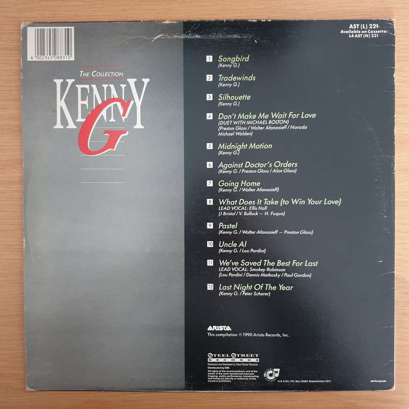 Kenny G   The Collection -  Vinyl LP Record (VG+)
