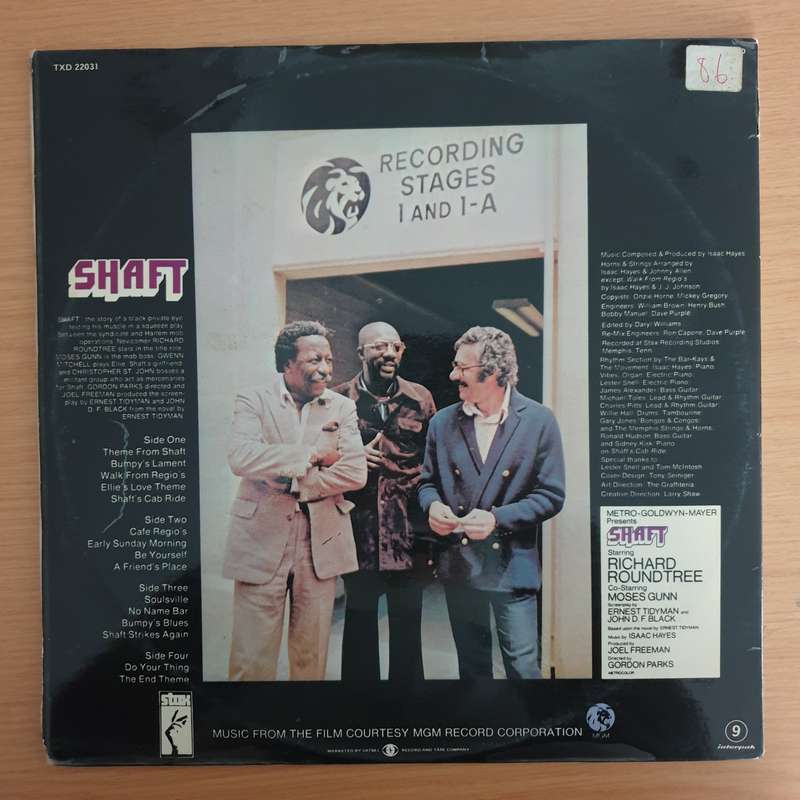 Shaft - Music from the Soundtrack - Isaac Hayes   Double Vinyl LP Record - Very-Good+ Quality ...