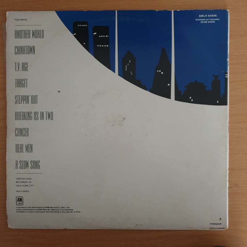 Joe Jackson  Night And Day  Vinyl LP Record  (G+)