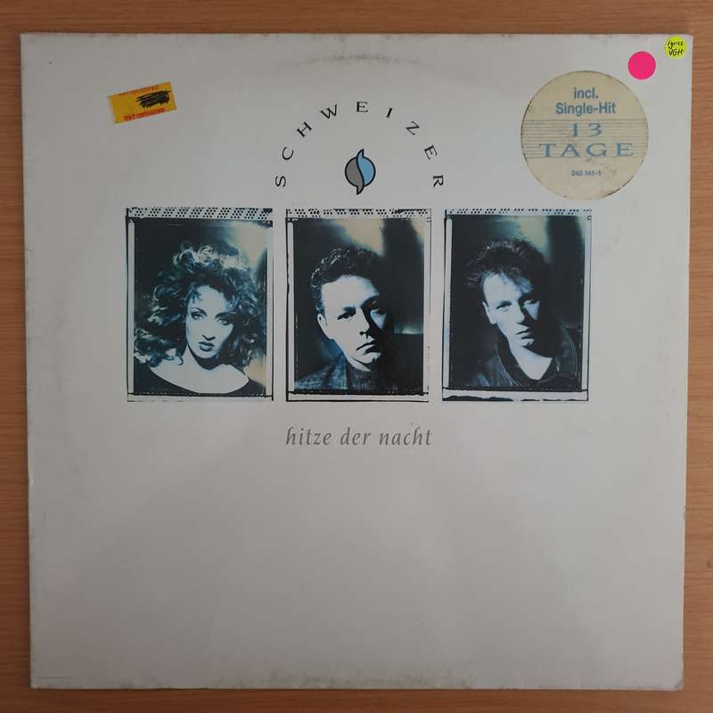 Schweizer  Hitze Der Nacht with Original Lyrics Sheet - Vinyl LP Record (VG+)