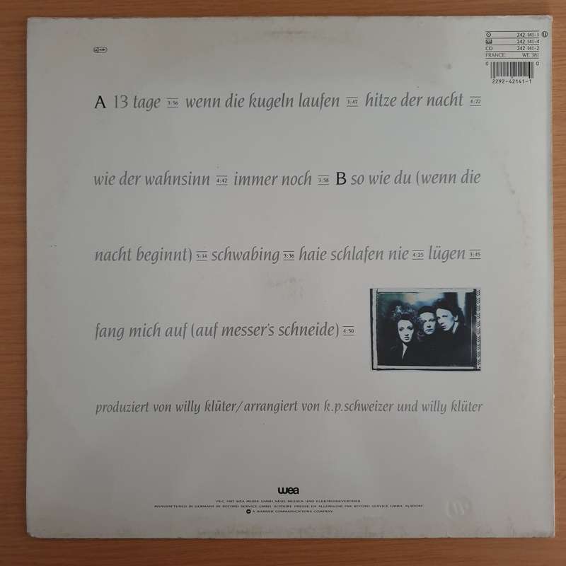 Schweizer  Hitze Der Nacht with Original Lyrics Sheet - Vinyl LP Record (VG+)