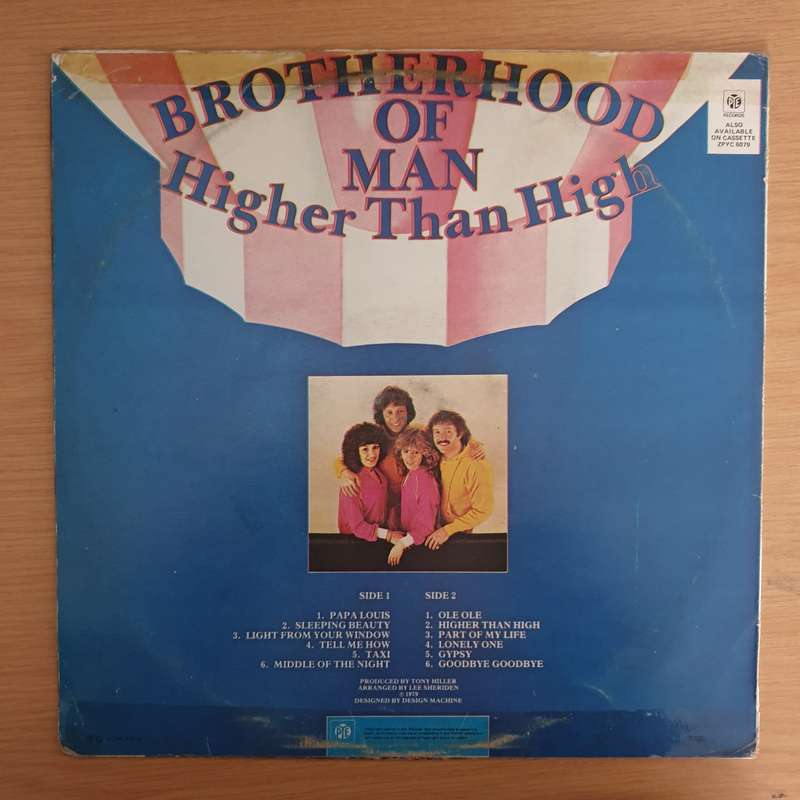 Brotherhood Of Man  Higher Than High - Vinyl LP Record (VG+)