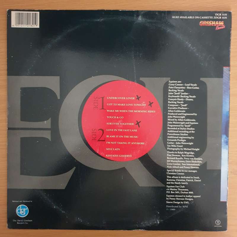 Equinox   Undercover Lover  - Vinyl LP Record (VG+)
