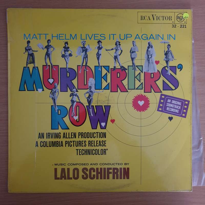 Murderers' Row (An Original Soundtrack Recording)   Lalo Schifrin  Vinyl LP Record (VG+)
