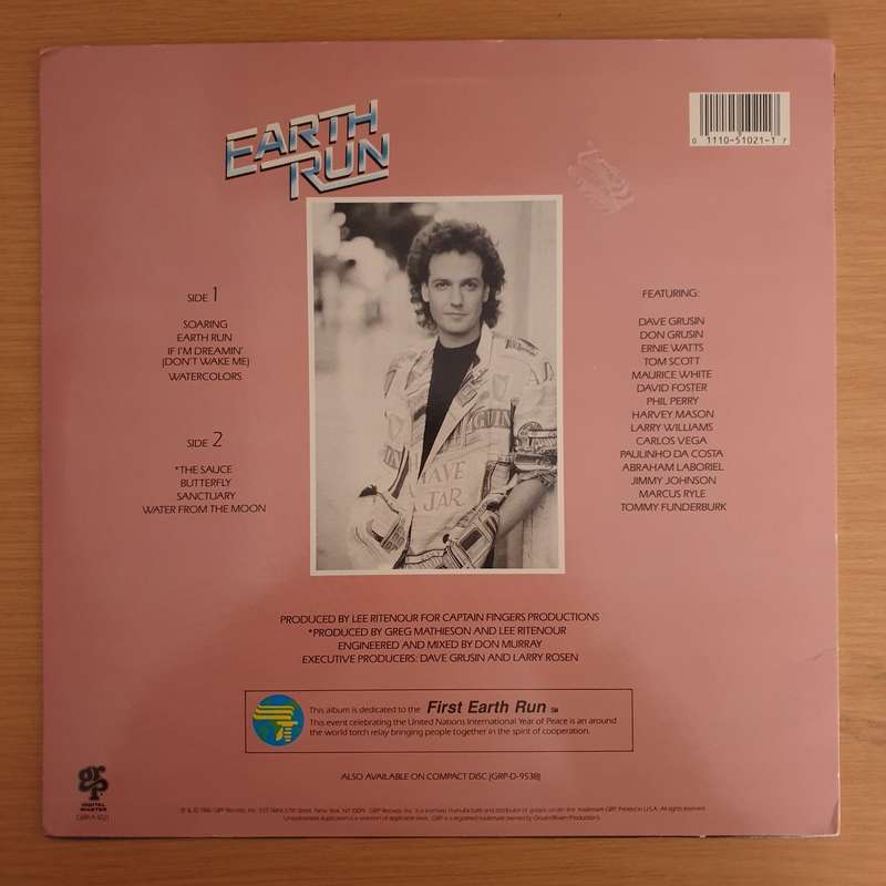 Lee Ritenour  Earth Run   Vinyl LP Record (VG+)