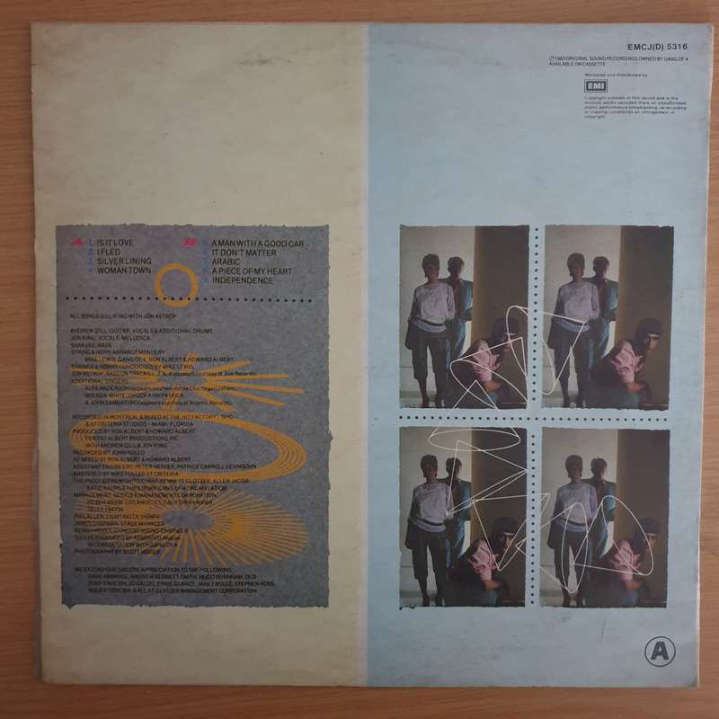 Gang Of 4  Hard   Vinyl LP Record (VG+)
