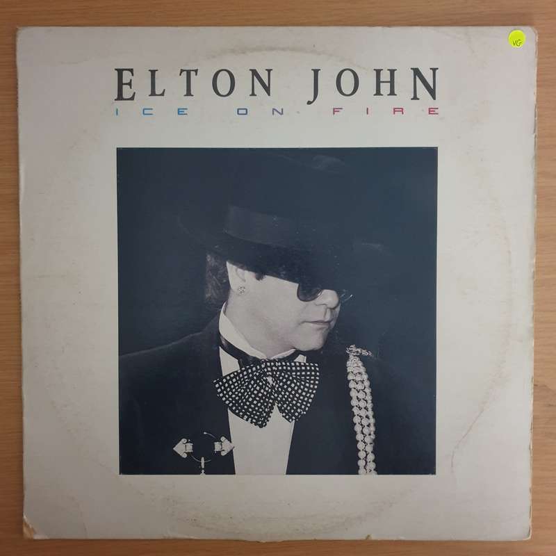 Elton John - Ice On Fire  - Vinyl LP Record (VG)