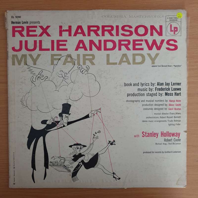 My Fair Lady - Audrey Hepburn Rex Harrison  - Original Soundtrack Recording - Vinyl LP Record  (VG-)