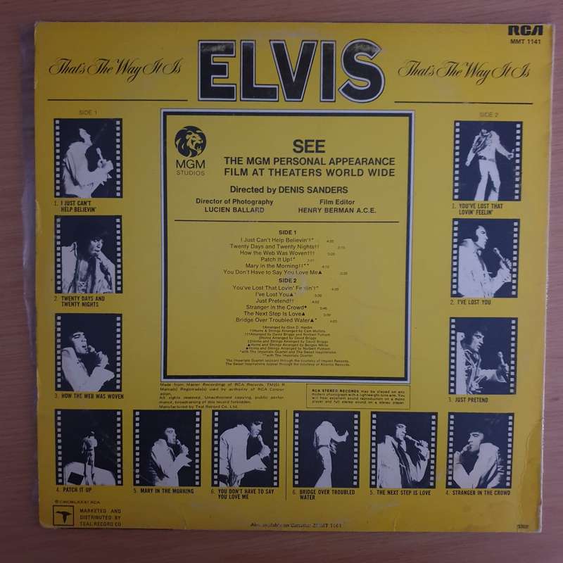 Elvis Presley  Elvis - That's The Way It Is (Magic) - Vinyl LP Record  (VG+)