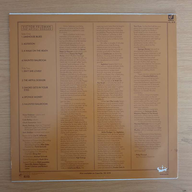 Victor Feldman  The Artful Dodger - Vinyl LP Record (VG+)