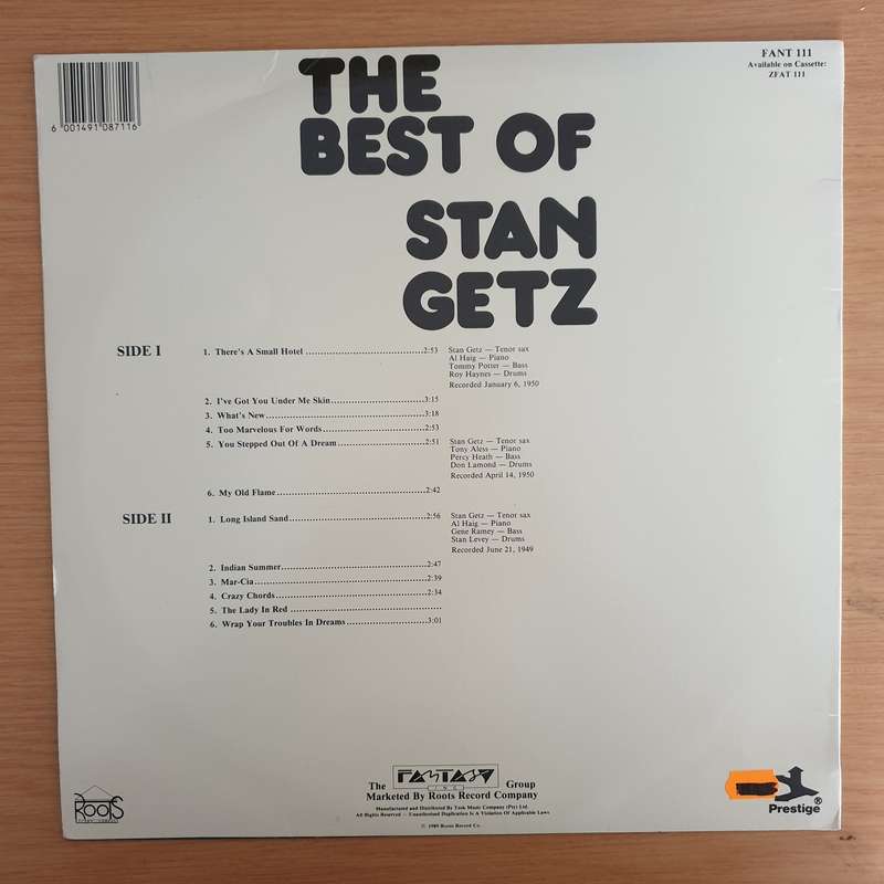 Stan Getz  The Best of - Vinyl LP Record (VG+)