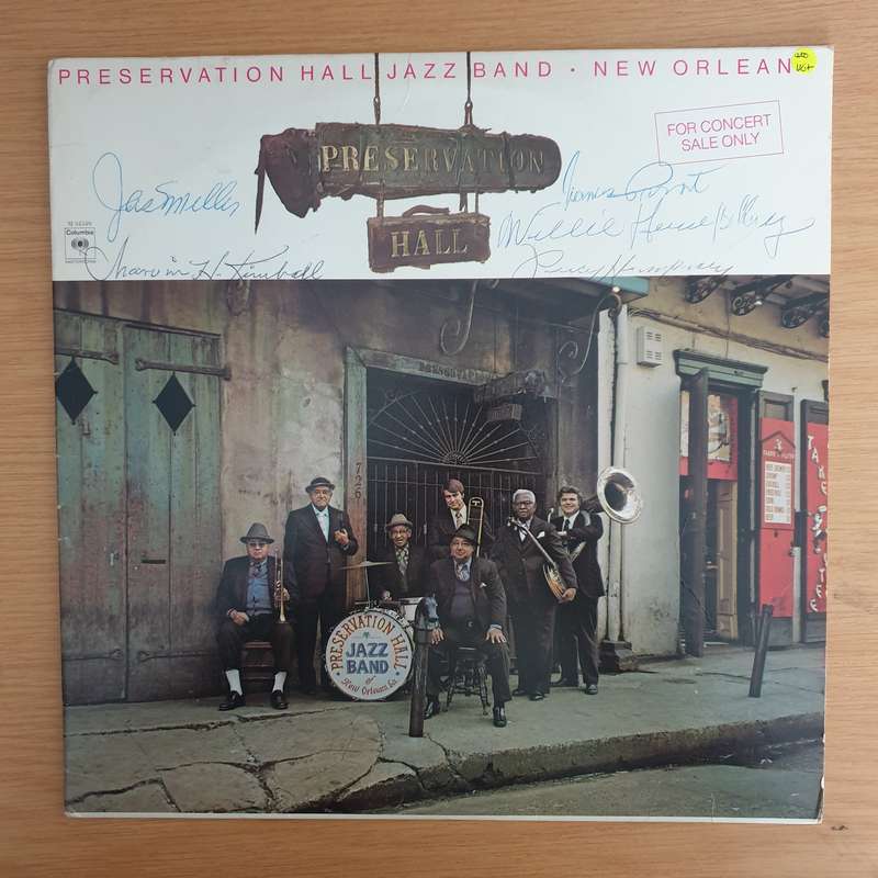 Preservation Hall Jazz Band  New Orleans, Vol. 1  - Autographed - Vinyl LP Record (VG+)