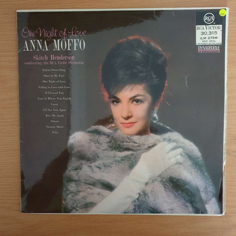 Anna Moffo - One Night Of Love -  Skitch Henderson Conducting The RCA Victor Orchestra  Vinyl ...