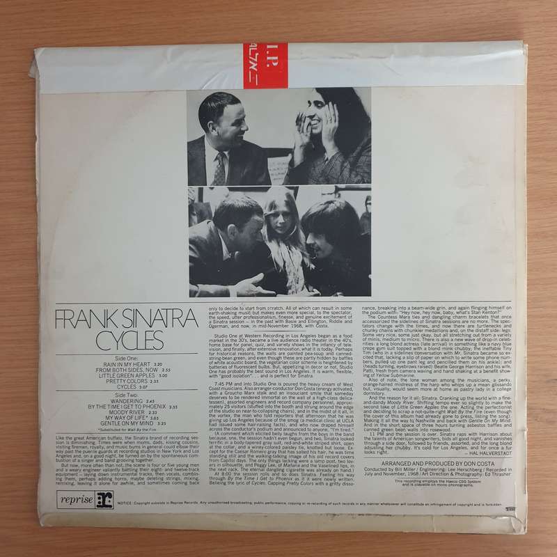 Frank Sinatra  Cycles - Vinyl LP Record - Very-Good+ Quality (VG+)