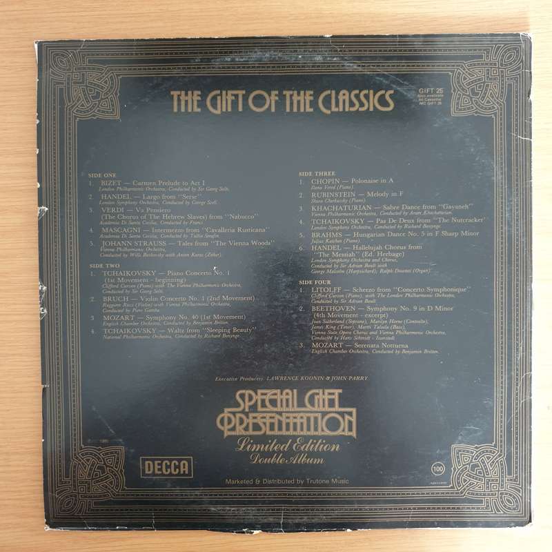 Gift of the Classics  Special Gift Presentation - Double Vinyl LP Record (VG+)