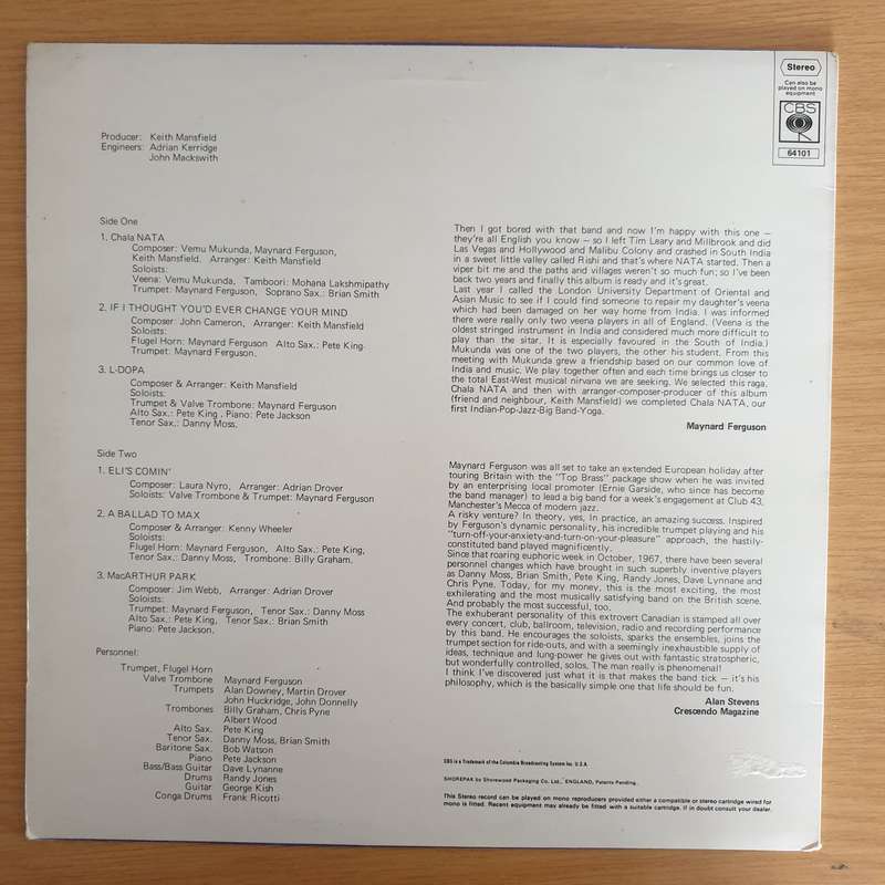 Maynard Ferguson  The World Of Maynard Ferguson - Vinyl LP Record (VG+)