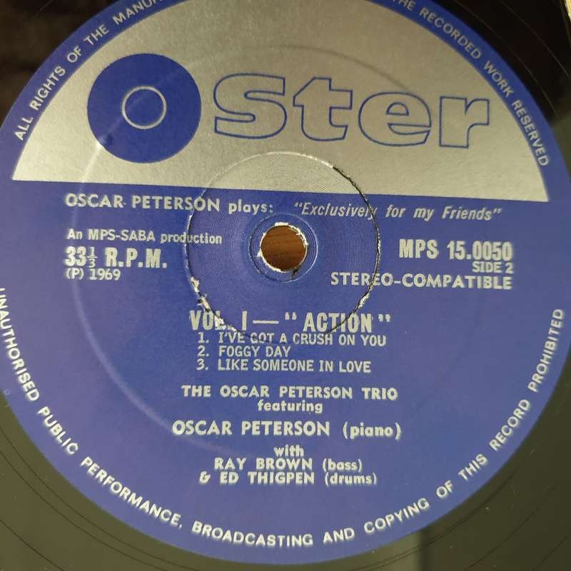 Oscar Peterson  Action (MPS) - Vinyl LP Record (VG+)