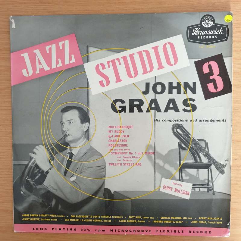 John Graas  Jazz Studio 3 - Vinyl LP Record (VG+)