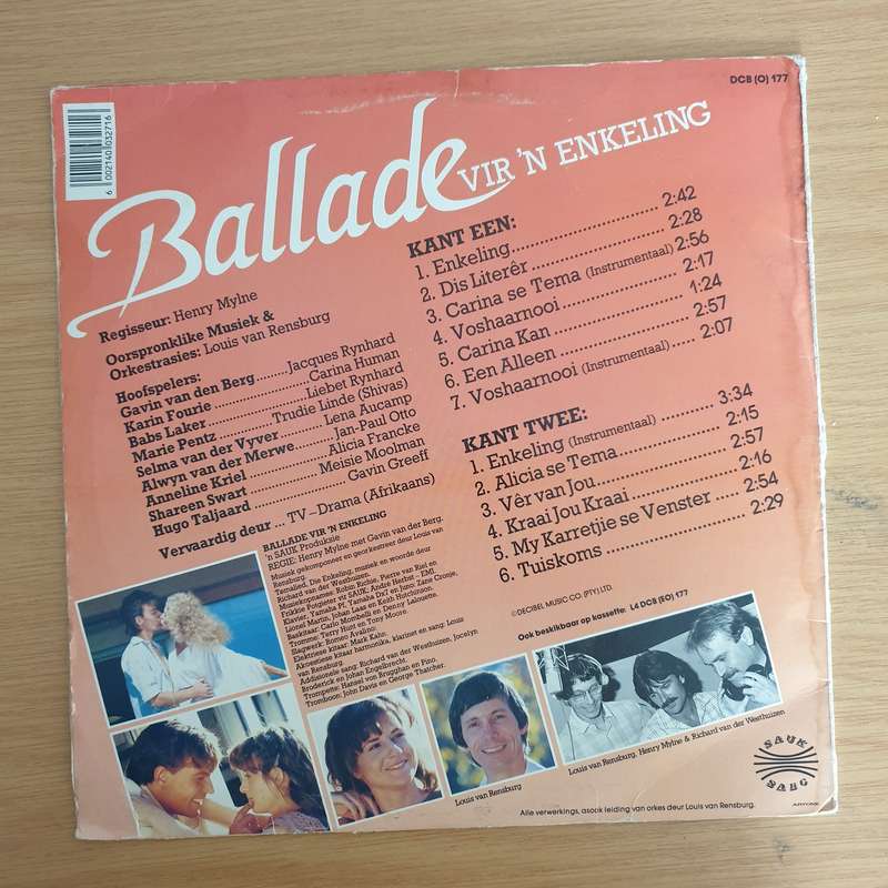 Ballade Vir n Enkeling - Louis van Rensburg  - Vinyl LP Record (VG)