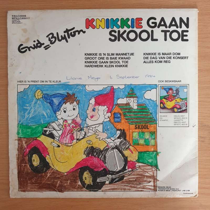Knikkie Gaan Skool Toe (Noddy) -  Vinyl LP Record - Opened  - Very-Good Quality (VG)