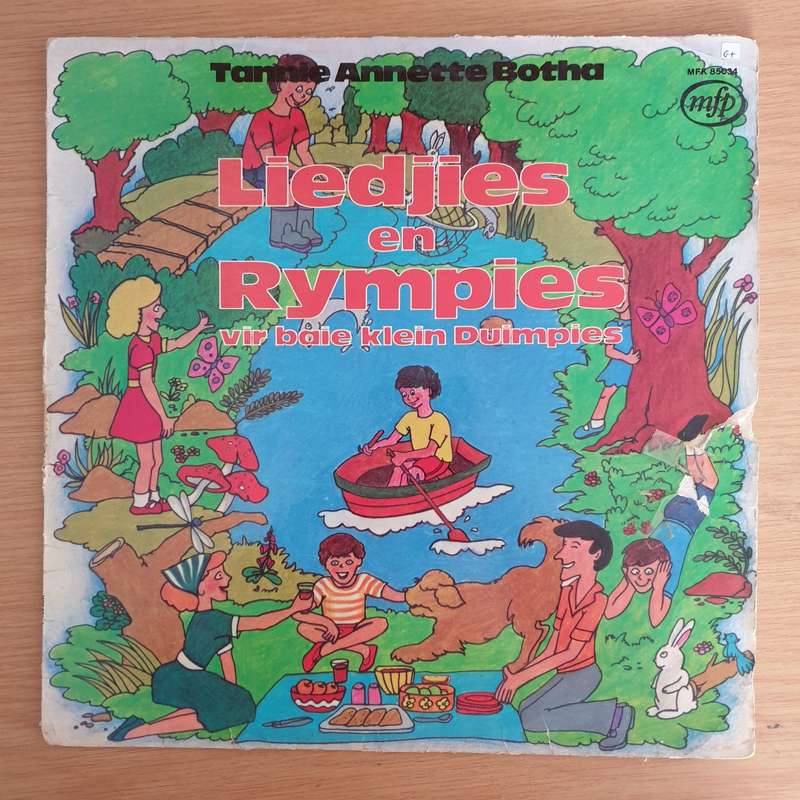 Liedjies en Rympies vir baie klein kinders - Tannie Annette Botha  Vinyl LP Record  (G+)