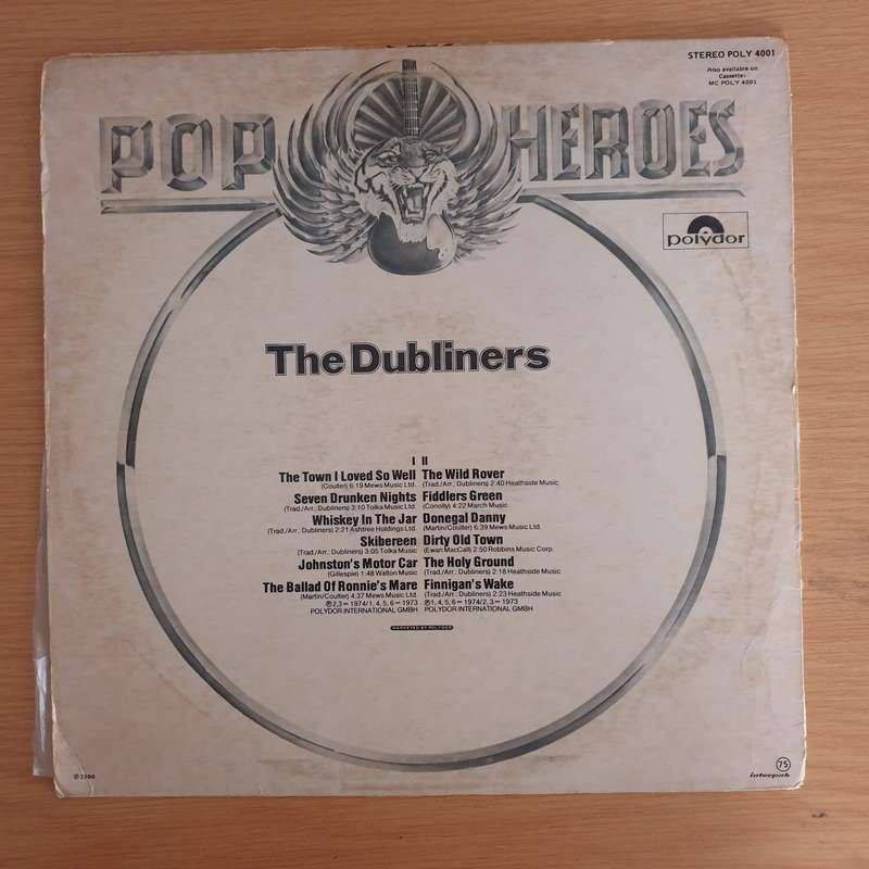 The Dubliners - Pop Heroes Series - Vinyl LP Record  (VG+)