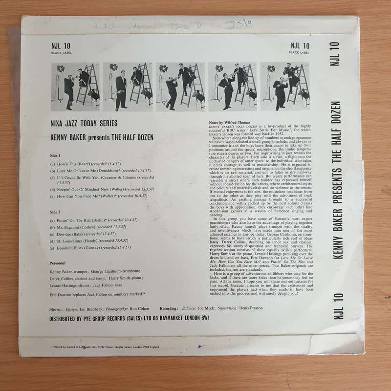 Kenny Baker  Kenny Baker Presents The Half Dozen - Vinyl LP Record  (VG+)