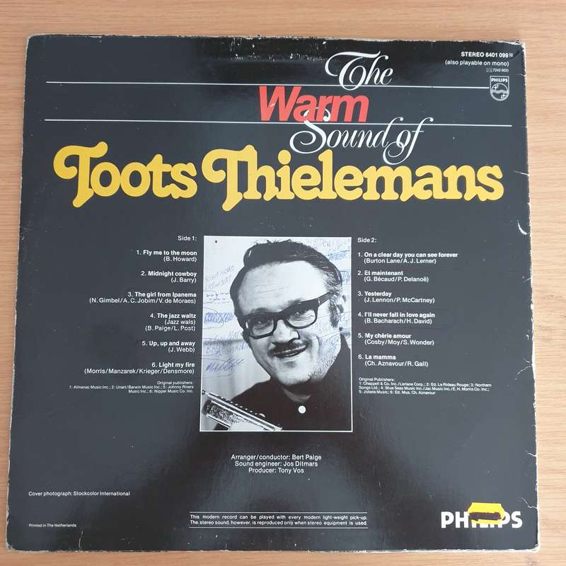 Toots Thielemans  The Warm Sound Of Toots Thielemans - Vinyl LP Record  (VG+)