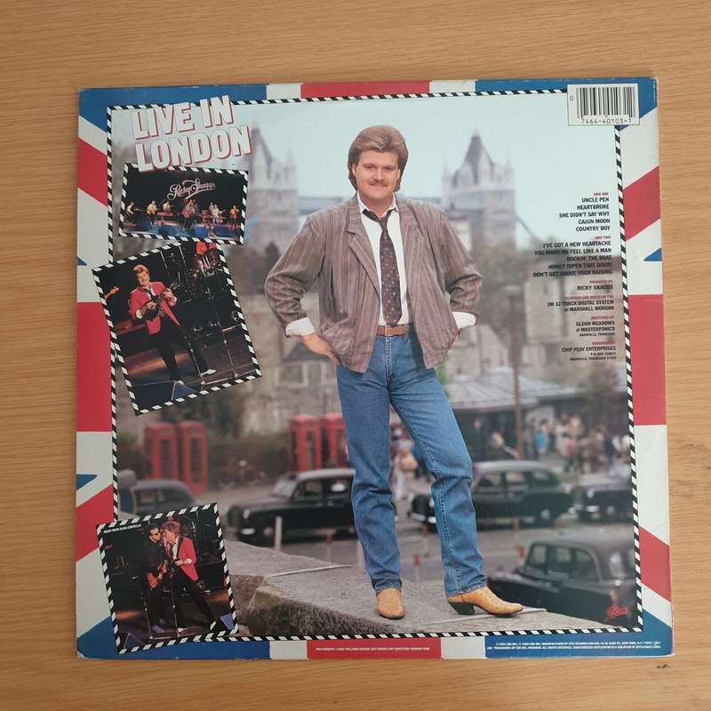 Ricky Skaggs  Live In London - Vinyl LP Record  (VG+)