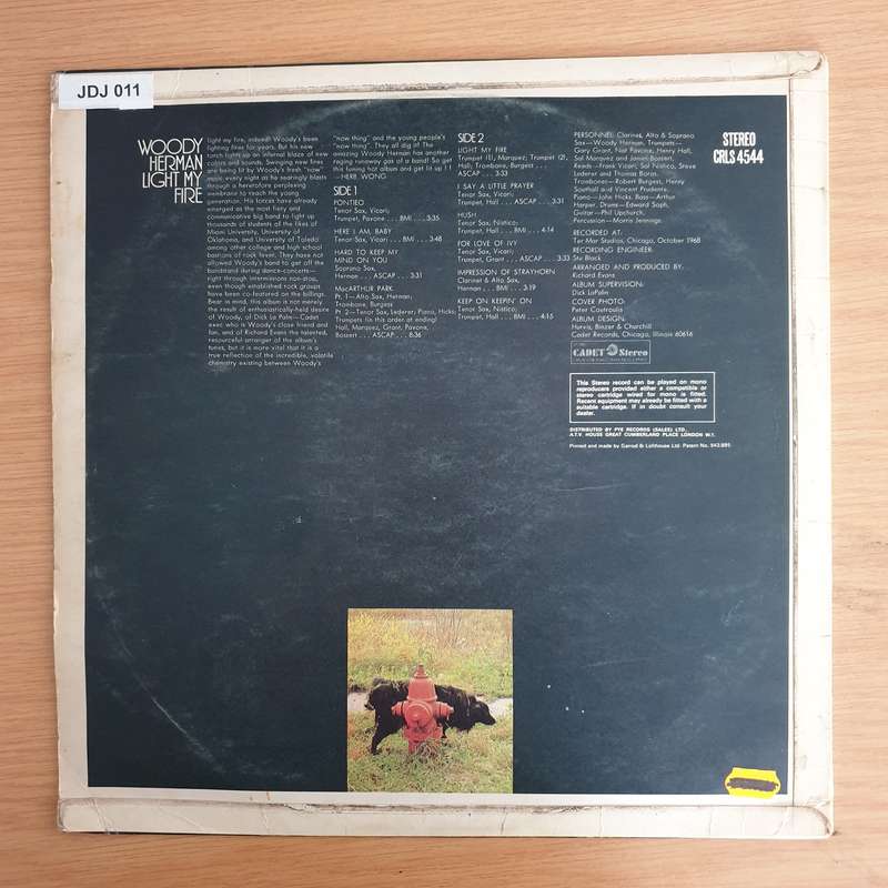 Woody Herman  Light My Fire  - Vinyl LP Record (VG)