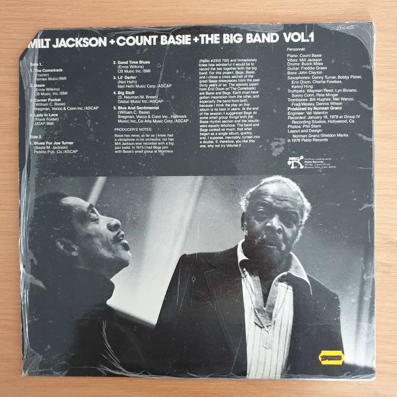 Milt Jackson + Count Basie + The Big Band  Milt Jackson + Count Basie + The Big Band Vol. 1  -...