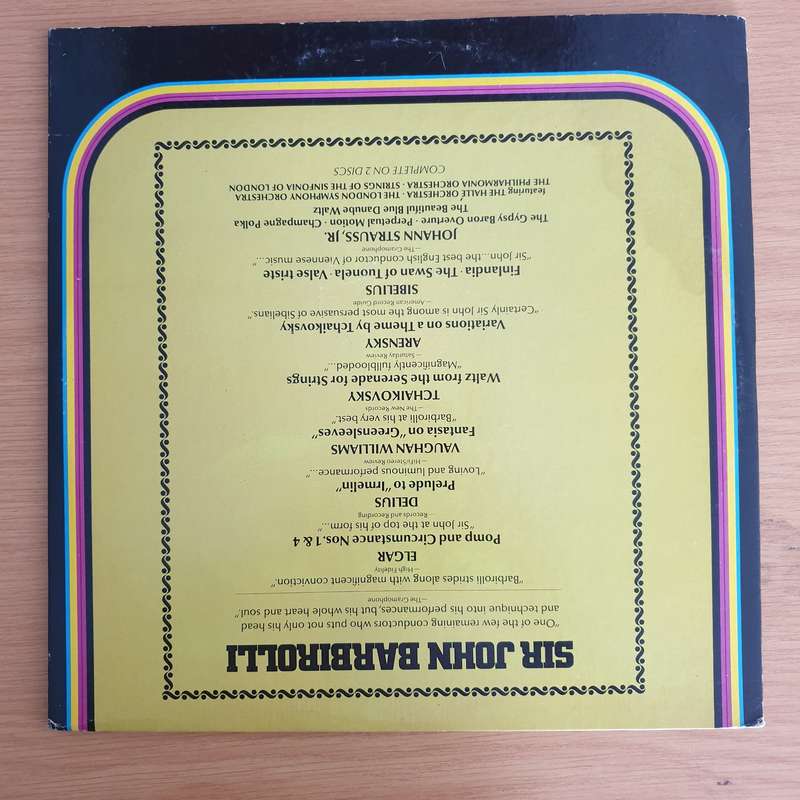 Sir John Barbirolli  Close-Up - Double Vinyl LP Record  (VG+)