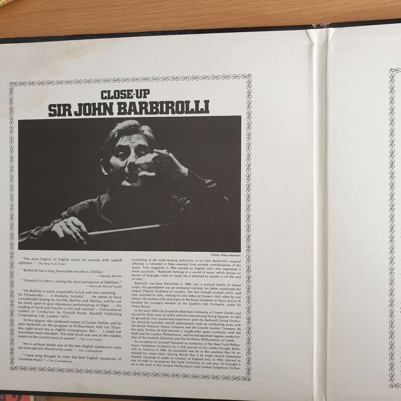 Sir John Barbirolli  Close-Up - Double Vinyl LP Record  (VG+)
