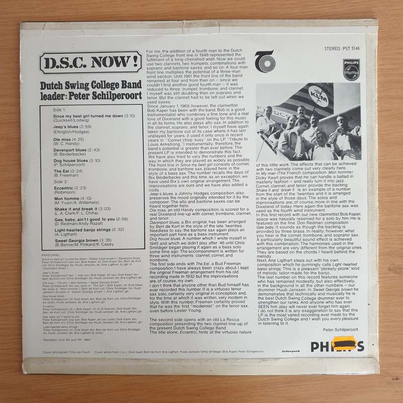 The Dutch Swing College Band  D.S.C. Now! - Vinyl LP Record (VG)
