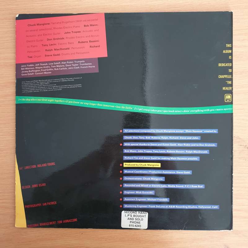 Chuck Mangione  Main Squeeze - Vinyl LP Record (VG)