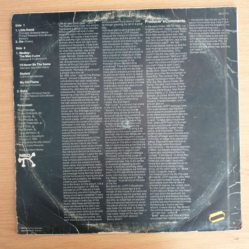 The Exciting Battle J.A.T.P. Stockholm 55  - Vinyl LP Record (VG)