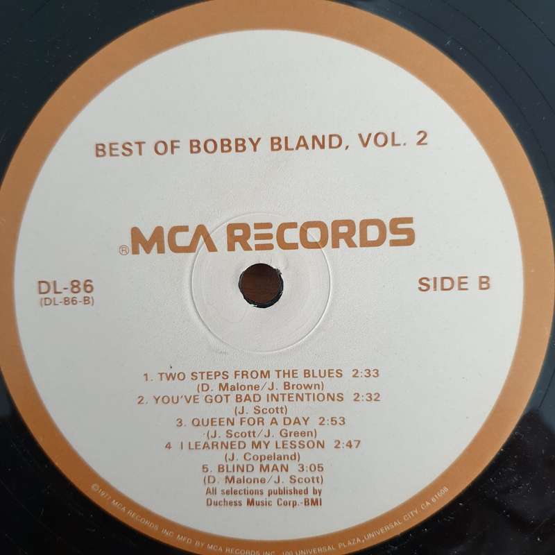 Bobby Bland  Best Of Bobby Bland Vol. II  Vinyl LP Record  (VG+)