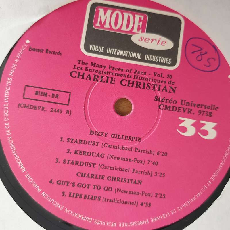 Charlie Christian  Les Enregistrements Historiques De Charlie Christian - Vinyl LP Record  (VG+)