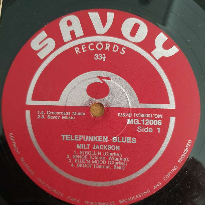 Kenny Clarke  Telefunken Blues - Vinyl LP Record  (VG+)