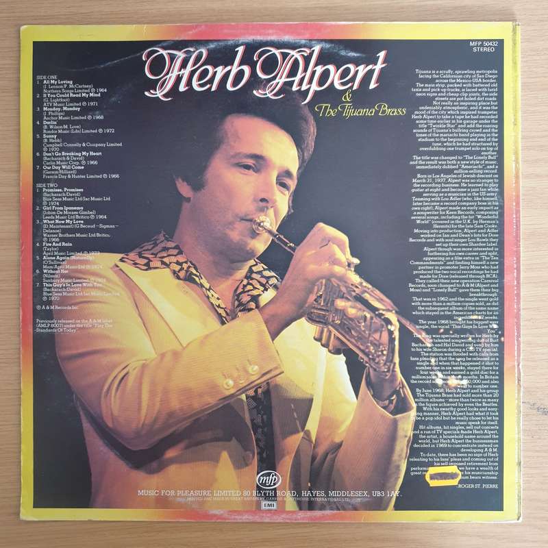 Herb Alpert & The Tijuana Brass  This Guy's In Love With You - Vinyl LP Record  (VG+)